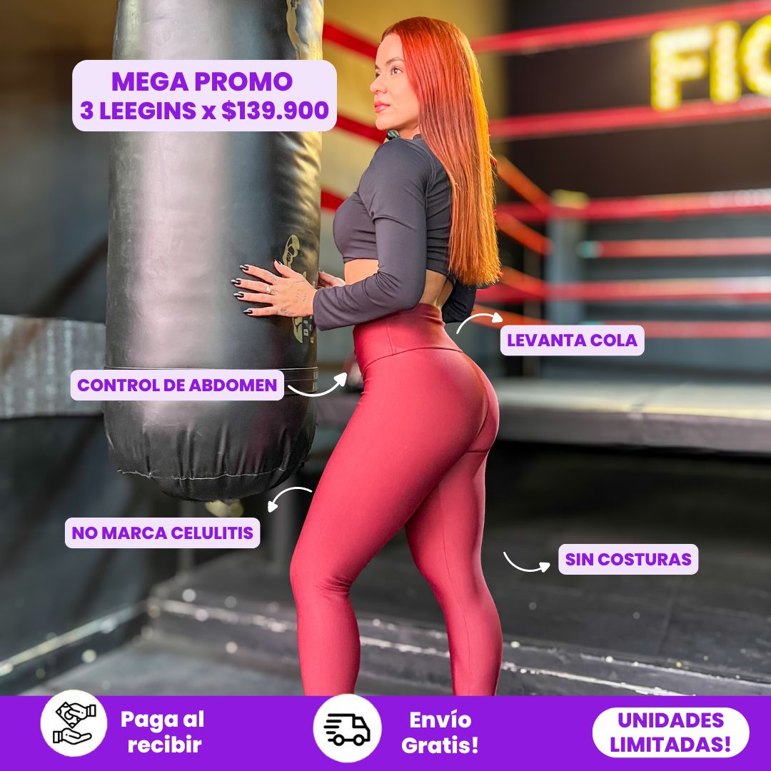 2 LEGGING NY DEPORTIVO DE ALTA COMPRESIÓN