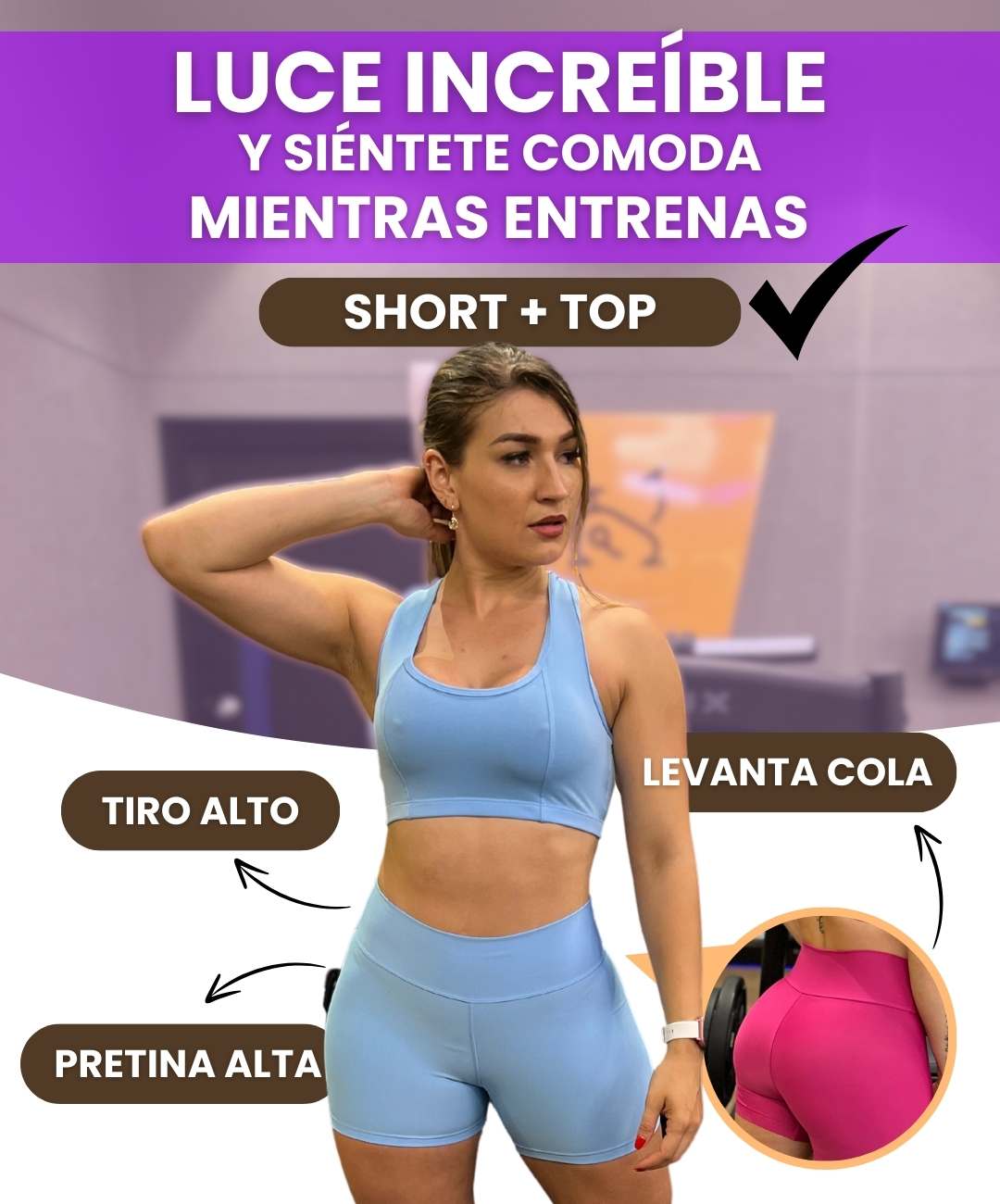 3 CONJUNTO DEPORTIVO SHORT + TOP