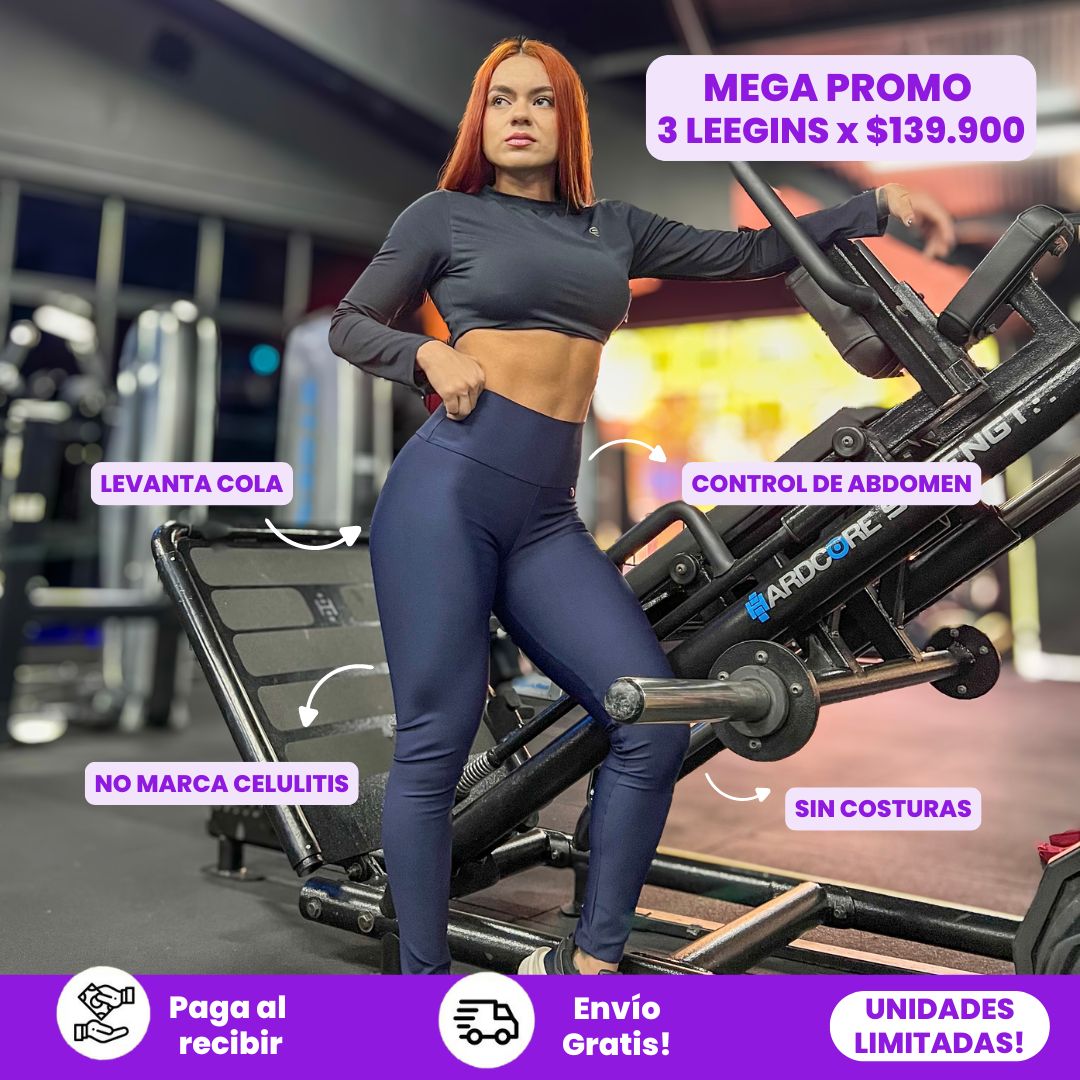 2 LEGGING NY DEPORTIVO DE ALTA COMPRESIÓN